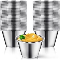 Lot De 6 Bols à Sauce En Acier Inoxydable - Petits Bols Ronds Pour Sushi, Condiments, Accompagnement - Lavables Au Lave-vaisselle