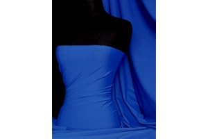 Premium Quality Matte Nylon Lycra | 4 Way Stretch Swim Wear, Dance Leotard, Leggings Material | Matching Shades in Mesh | 50+ Colours In Stock | Sold By The Metre | By Tia Knight (Royal Blue, 1 Metre)
