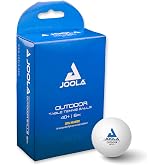 JOOLA Unisex - Adult TT Ball Outdoor Table Tennis Balls Outdoor 40+mm Table Tennis Training Balls White 6 Pack