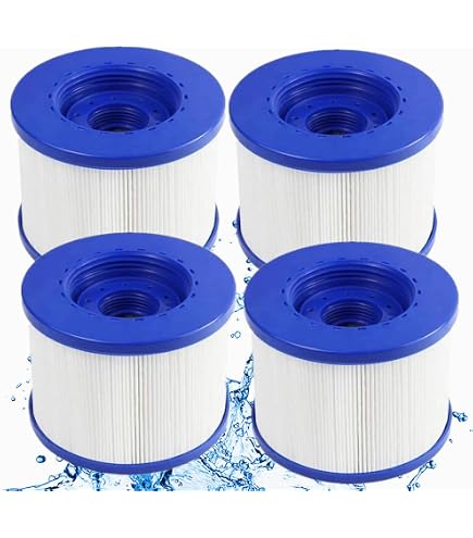 Filtre à Cartouche Pour Spa/piscine - 10x10x10 Cm - Blanc/bleu - Facile à Remplacer - 6