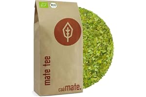‎CAÁMATE. Bio Mate Tee 1Kg Mateblätter pur frisch & grün fair, ökologisch & luftgetrocknet organic Yerba Mate kontrolliert, zertifiziert & abgefüllt in Deutschland