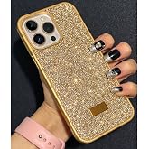 Coverzone iPhone 15 Plus ile Uyumlu Elmas Desen Taşlı Kılıf &ndash; 2 mm Kamera &Ccedil;ıkıntı Koruma, Işıltılı L&uuml;ks Şık Darbe Emici Kapak