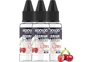 HOOLOO Vape Liquid No Nicotine, 3 Packs 30ml Flavour Shortfill E Juice for Vape Electronic Cigarettes Starter Kits - MADE IN USA