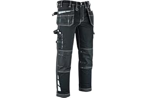 MS9 Mens Hi Viz Cargo Combat Holster Pockets Tactical Working Work Trouser Trousers Pants Jeans