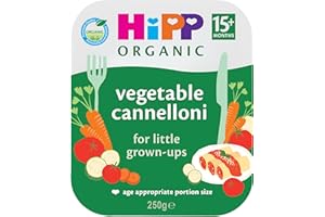HiPP Organic Vegetable Cannelloni Toddler Tray Meal 15+ Months 250g (Pack of 6)