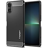 Spigen Rugged Armor Fodral kompatibel med Sony Xperia 5 V -Svart
