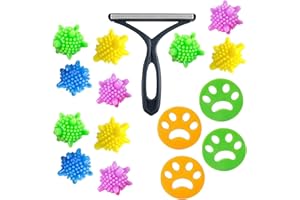 YHUASIA Tierhaarentferner Waschmaschine 16 Stück, Tierhaarentferner Fusselpfote für Waschmaschine, Hundehaare Katzenhaarentferner Waschmaschine, Fusselentferner Waschmaschine, Haustier Haarentferner