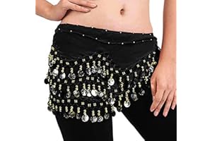 CAILIYA 1Pcs Bauchtanz Hüfttuch,Bauchtanz Kostüm Damen,Bauchtanz Rock Für Mädchen, Frauen, Latein Yoga Belly Dancer Outfit