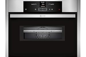 Neff C15MR02N0 Einbau-Kompaktbackofen mit Mikrowelle N70 / 45,4 x 59,4 x 57,0 cm (H x B x T) / 44 l / Edelstahl/Grill / 14 Automatikprogramme