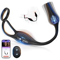 Vibratore Anale con Anello per Pene Sex Toys, Vibratore per Uomo ...