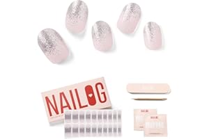 Nailog Adesivi Per Unghie - Gel UV Adesivi Unghie 20pcs,Stickers Unghie Autoadesiva,Strisce Smalto Gel Per Unghie,Full Wraps UV/LED Adesivi Unghie in Gel Nails Starter Kit