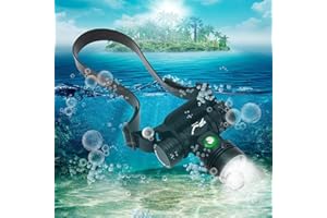 WINDFIRE Torcia da immersione da 100000 lumen, torcia da immersione subacquea impermeabile super luminosa IPX8, 3 modalità di illuminazione, luce di sicurezza subacquea con batteria ricaricabile