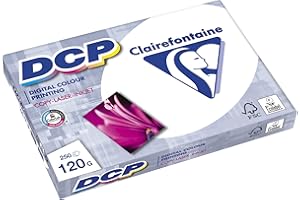 Clairefontaine - Pack de hojas, Blanco, A4, 250 hojas, 120 g/m2
