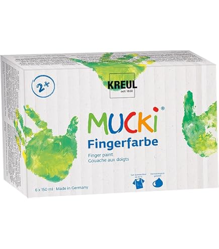 KREUL 723025 - Set di setole universali, 6 pennelli piatti nelle misure 2, 4, 6, 8, 10 e 12, per arte, hobby e scuola