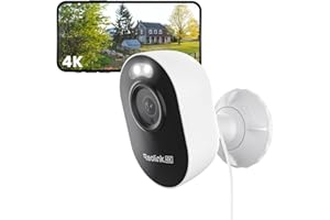 Reolink 4K Wi-Fi 6 Überwachungskamera Aussen mit 2,4/5GHz Dual-Band Wi-Fi, Farb-Nachtsicht, Plug-In WLAN Kamera Outdoor mit 24/7-Aufzeichnung, Intelligente Erkennung, Sirene, Wetterfest, Lumus Pro