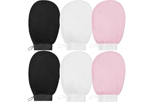 Maxentico Peelinghandschuh, Handschuh Körperpeeling Tiefenpeeling-Facial-Handschuhe, Exfoliating Haut Body Gloves Peelinghandschuhe, Peeling Körper Duschhandschuh Dead Remover Glove(6Pcs)