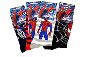 Générique Lot de 12 Paires Chaussettes Marvel SPIDER-MAN Motif Couleur Assorties + 1 PAIRE GRATUITE