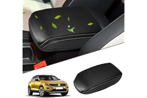 SKTU Armlehnenbezug kompatibel mit VW T-ROC 2018-2023 2024 Auto Mittelarmlehne Abdeckung Armlenenabdeckung Armrest Cover