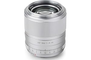 VILTROX 56mm f1.4 EF-M mount Prime Lens compatible with Canon EOS M3 M5 M10 M50 M100 M6 II(STM Auto Focus APS-C), Silver
