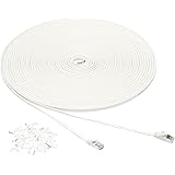 Amazon Basics flaches RJ45 Cat-7 Gigabit Ethernet Patch Internetkabel, 30,5 m