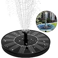 solawill Solar Springbrunnen, 2021 Upgrade Solar Teichpumpe mit 6 Fontänenstile 1.4W Solar Panel Solar Wasserpumpe Solar…