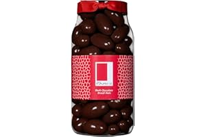Rita Farhi Dark Chocolate Coated Brazil Nuts in a Gift Jar | Vegetarian Friendly Luxury Chocolate Gift | Chocolate Covered Nuts | Palm Oil Free 740 g
