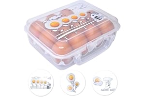 KAIROS UE Kairos - Hueveras para Frigorífico, Evita Bacterias - Organizador Frigorífico, Ahorra Espacio - Huevera, Protege