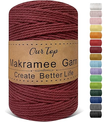 Gevlochten Katoenen Touw Macramé Craftng Cord Gebroken Wt Katoenen Touw Macramé Benodgdheden