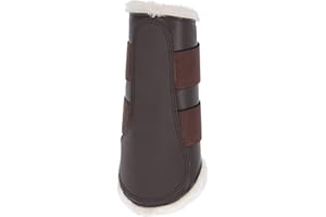 Covalliero Polainas de doma 3210548, forro polar, parte trasera marrón, M