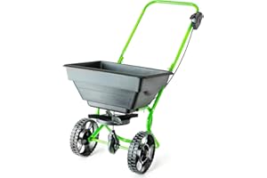 GARDAWN Garden Spreader - Large Capacity Adjustable Lawn Spreader for Fertilizer Seed Salt Grit Sand - Garden Seeder