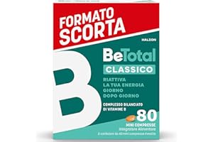 Be-Total Compresse Integratore Alimentare di Vitamina B Riattiva l’Energia, Riduce la Stanchezza, Supporta il Sistema Immunitario, Adulti, 80 Mini Compresse​