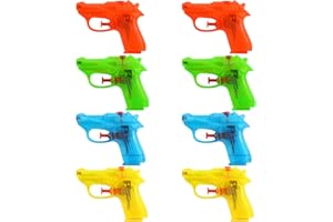 ZALAON Water Guns,8 Pack Small Pistol Guns Water Gun Bath Toy Kids Outdoor Beach Toy Pool Party Water Fighting Toys for Kids Summer Fun