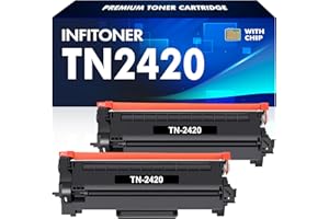 INFITONER TN2420 TN-2420 MFC L2710DW Toner: Kompatibel für Brother TN2410 TN-2410 HL-L2350DW HL L2350DW MFC-L2710DW DCP-L2530DW MFC-L2710DN HL-L2310D MFC-L2750DW DCP-L2510D MFC-L2730DW HL-L2375DW 2-Pack Schwarz