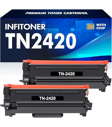 Set Starlet24 2 Toner TN2420 + 1 Tamburo DR2400 Per Brother MFC E HL