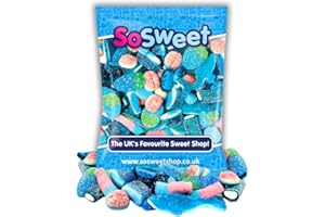 SoSweet Blue Sweet Mix – 1kg Bulk Bag | Fruity Blue-Themed Pick & Mix Sweets | Party Candy, Sweet Tables, Events | Long Shelf Life