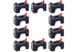 Swpeet 10Pcs-serien eller parallell D-batterihållare, perfekt för fysiklaboratorium, School Electronic Experimentering, Bra f