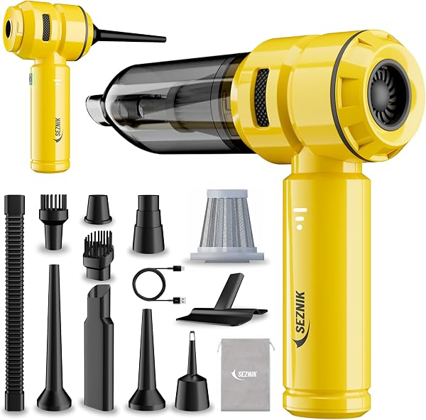 SEZNIK Vacuum Cleaner for Home Use | Car Use | 4 in 1 Cordless Vacuum…