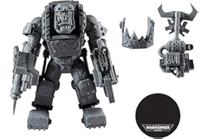 McFarlane Warhammer 40000 Megafig - Ork Meganob con Shoota (Ap Variant) - Personaggio da collezione, Grigio