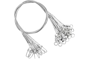 9Tong Steel Wire Fishing Leader Saltwater Rigs Saltwater Fishing Leader Stainless Bait Steel Fishing Leaders Wire White Nickel