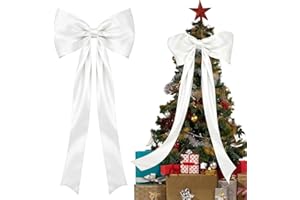 Zidoley Lazo de satén grande de 48 x 115 cm, lazo de regalo grande, exquisito lazo decorativo, lazos de satén grandes para decoración de fiestas, decoración de pared, boda, decoración del hogar