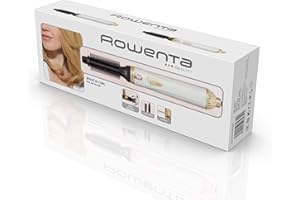 ‎ROWENTA Rowenta CF3910 Warmluftbürste Curl Release, Abrollsystem für einfache Locken und Wellen, Keramik-/Turmalinbeschichtung, 2 Temperatur und Gebläseeinstellungen, Weiß, 1 Stück (1er Pack)