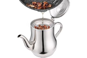 ADWOLT Oil Strainer Pot Grease Can 24oz/0.7L,Stainless Steel Cooking Grease Container,Oil Storage Can with Spout and Fine Mesh Strainer for Storing Cooking Oil,Frying Oil and Cooking Grease