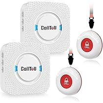 Panic Button CallToU Caregiver Pager - Wireless Call Button For Elderly Monitoring Vibration Call Bell Medical Alert System With Digital Display Low Power Reminder 2 Portable Receiver 2 Sos Call Button Pepper Spray Panic Button CallToU Caregiver Pager - Wireless Call Button For Elderly Monitoring Vibration Call Bell Medical Alert System With Digital Display Low Power Reminder 2 Portable Receiver 2 Sos Call Button Pepper Spray