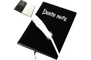 YBFBSJK Cahier d'Anime Japonais Cahier Paperblanks Anime Thème Death Note Cahier De La Mort Cahier De Dessin Animé Cahier Enfant Avec Stylo Plume Pour l'École Bureau Fournitures Scolaires Cadeau De Papeterie