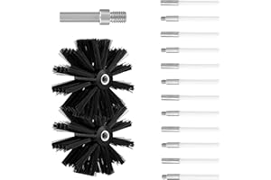 HONEYHOUSE Fireplace Brush Rod Set