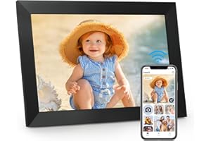 Funcare Digital Photo Frame 10.1 Inch, 1280 * 800 HD IPS Touch Screen Wifi Digital Picture Frame, 32GB Electronic Photo Frame, Auto-Rotate, Easy to Share Photos and Videos via APP