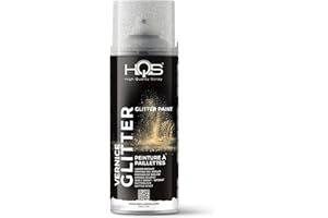 HQS HIGH QUALITY SPRAY HQS Bomboletta di Vernice Spray 400ml Glitter (Nero)