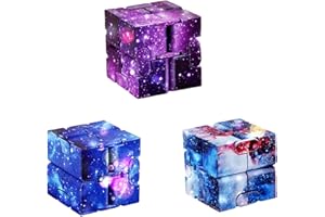 KFSCIP Fidget Toy 3pcs, Infinity Cube, Fidget Cube, Cube Fidget Toy, Toys Stress Anxiety Relief For Adults Kids Add Adhd Good Gift Killing Time And Fun Magic, Autism, Adults & Kids