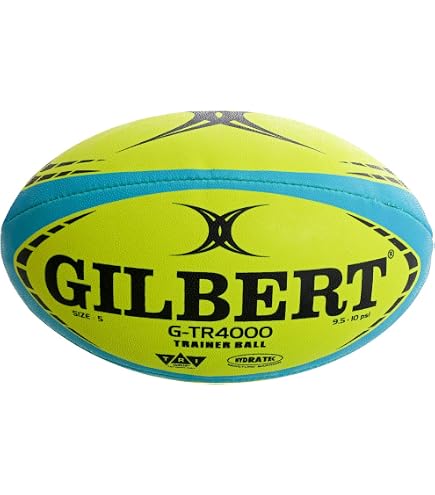 GILBERT Morgan Pass Developer Pallone Da Rugby Da Allenamento – Peso 1kg Per Forza E Precisione Dei Passaggi, Taglia 5