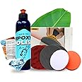 ResinPro® Mega Resin Polishing Kit - Epoxy Polish Cream, Polishing Sponges, Sanding Pads in Various Grits | Step-by-Step Guide Included | Ideal for Plastic and Resin Crafting | Surface Brilliance Made
